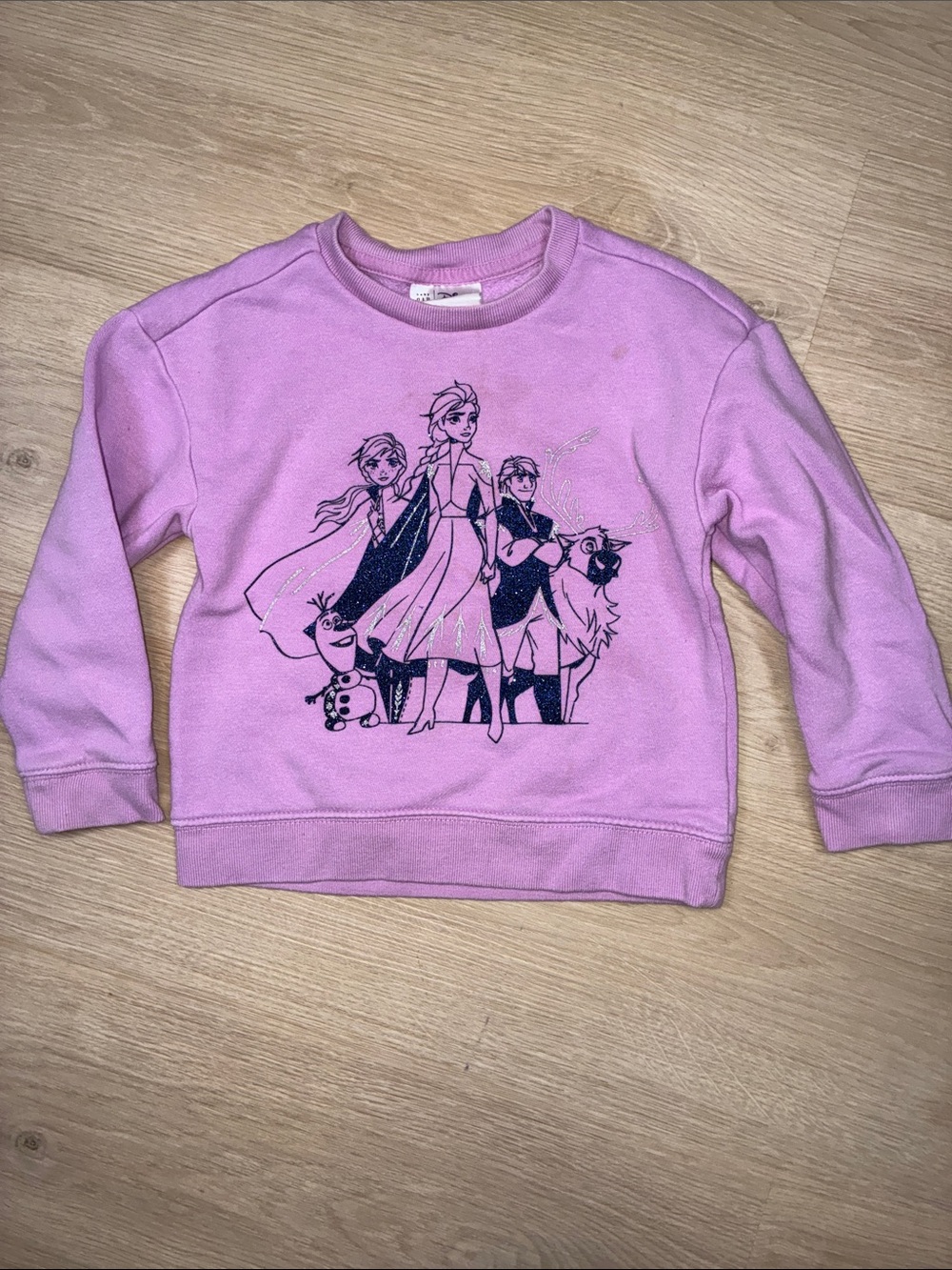 Baby Gap x Disney FROZEN Elsa Anna Sven Kristof Pink Pullover Sweatshirt